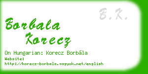 borbala korecz business card